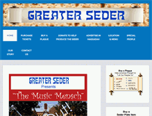 Tablet Screenshot of greaterseder.com